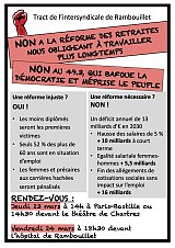 Tract intersyndicale Rambouillet 