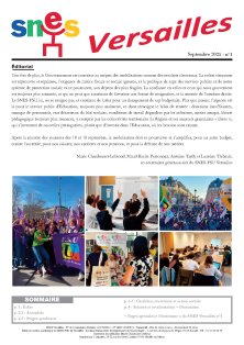 SNES Versailles N°1 - Septembre 2025