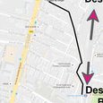 Itinéraire 2D trajet gare - S3